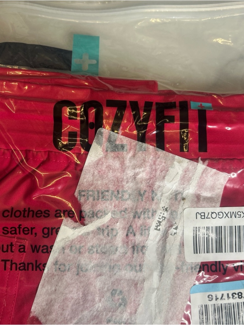 COZYFIT V-Neck Scrub Top &Jogger Pant W/8 Pockets, Anti Wrinkle, M-Tall Hot Pink - Picture 11 of 12